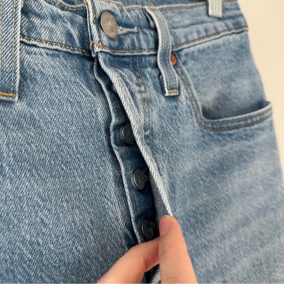 Women’s Levi's 501 Skinny Jeans Blue High Rise Denim Pants High Waisted Size 27 - Picture 6 of 16